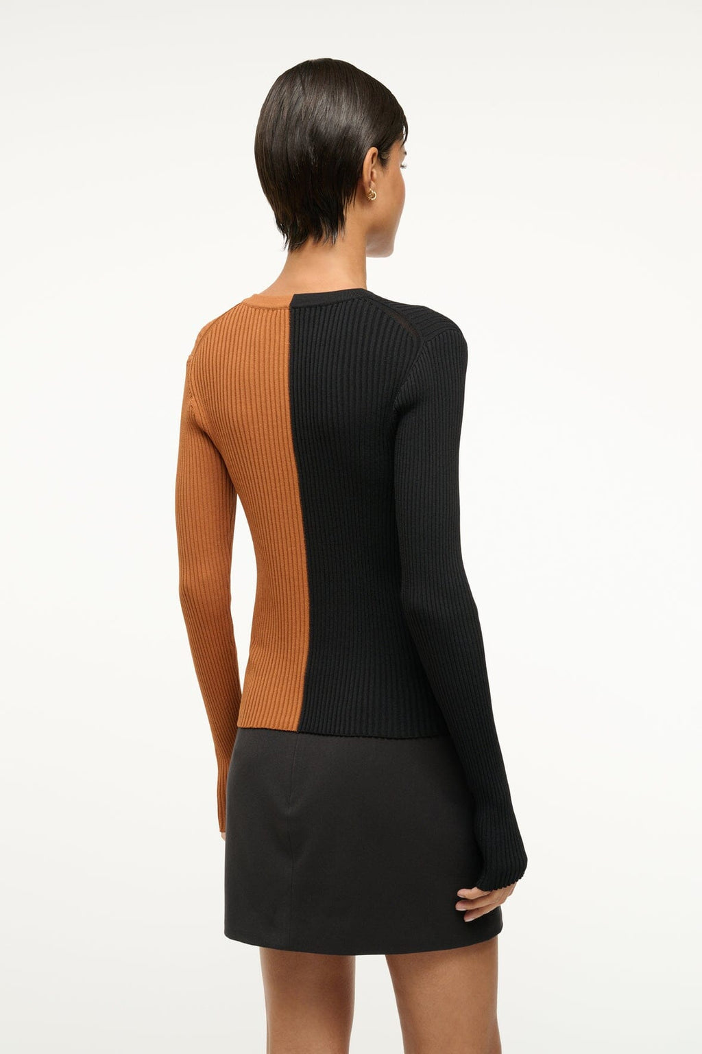 CARGO SWEATER | TAN BLACK