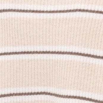 CASHMERE CROPPED HAMPTON SWEATER | WHISPER STRIPE