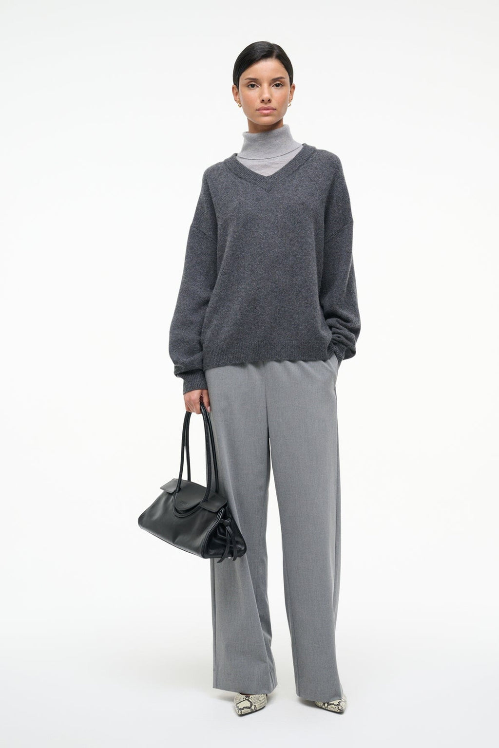 DORIS CASHMERE SWEATER | CHARCOAL