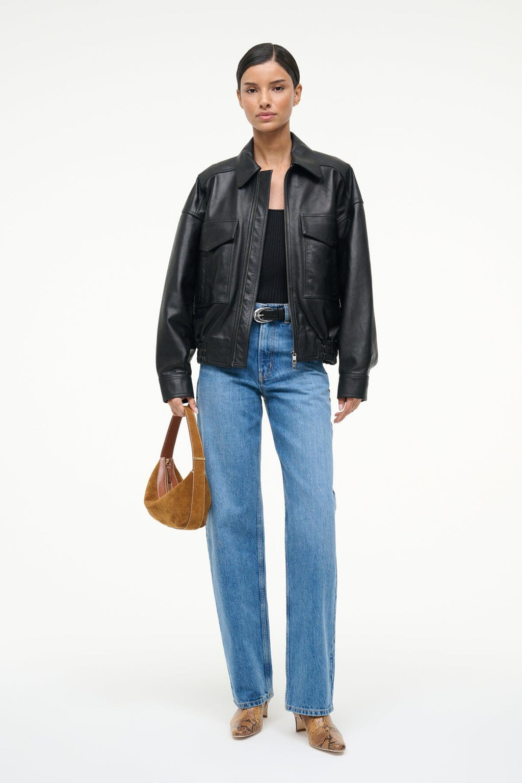 EUGENE LEATHER JACKET | BLACK