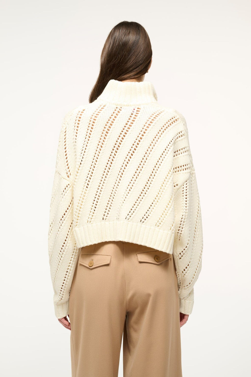 CROPPED HAMPTON SWEATER | IVORY
