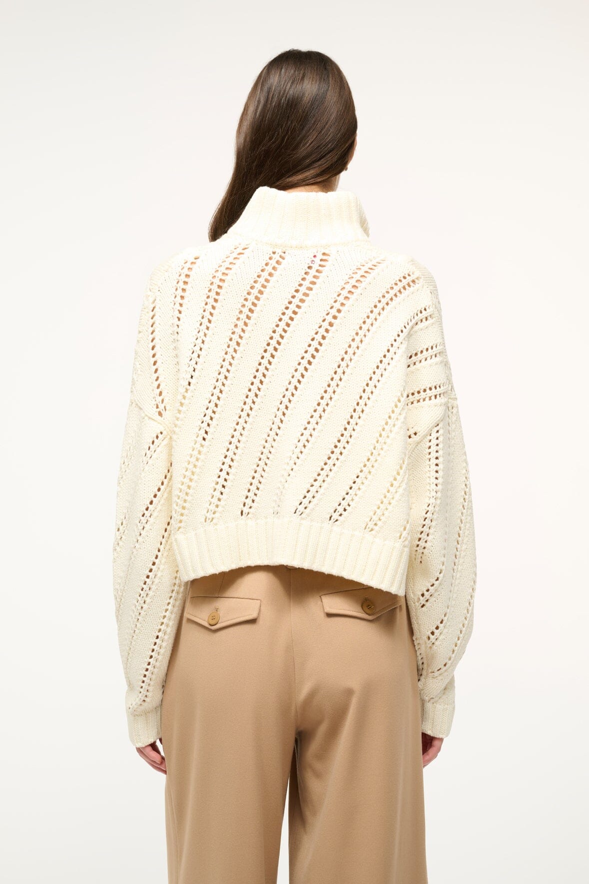 CROPPED HAMPTON SWEATER | IVORY