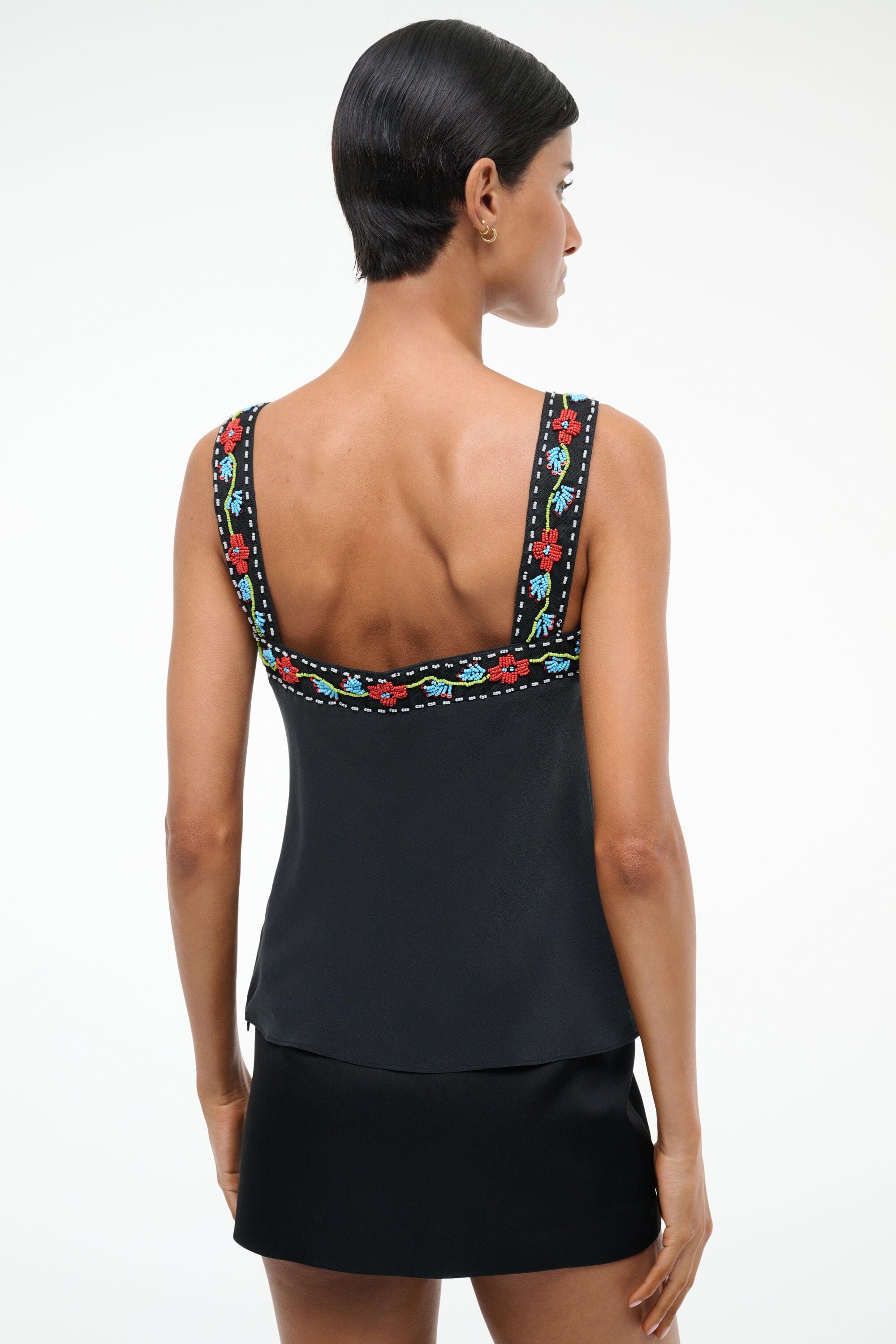 VERONICA SILK TOP | BLACK