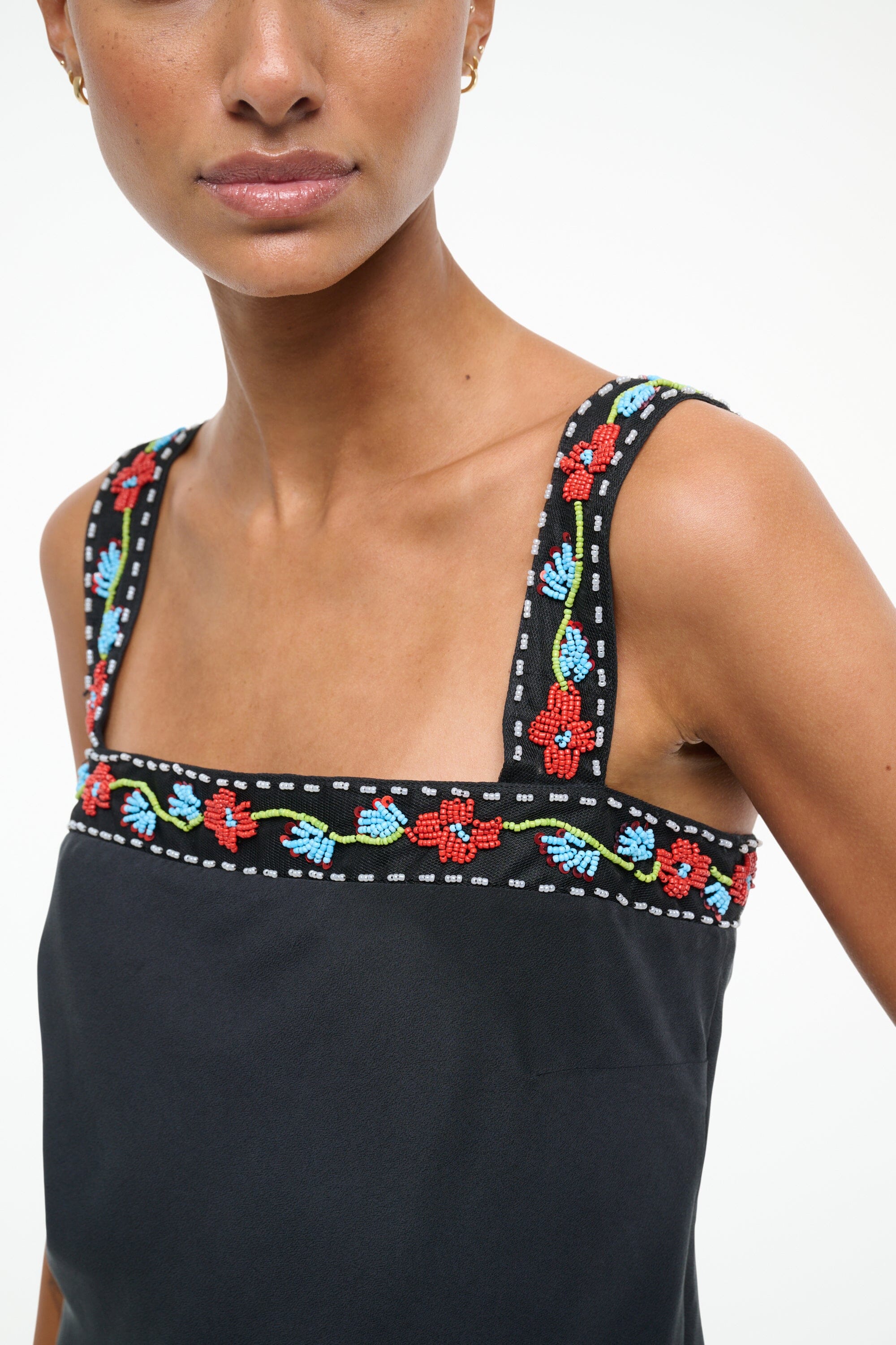 VERONICA SILK TOP | BLACK