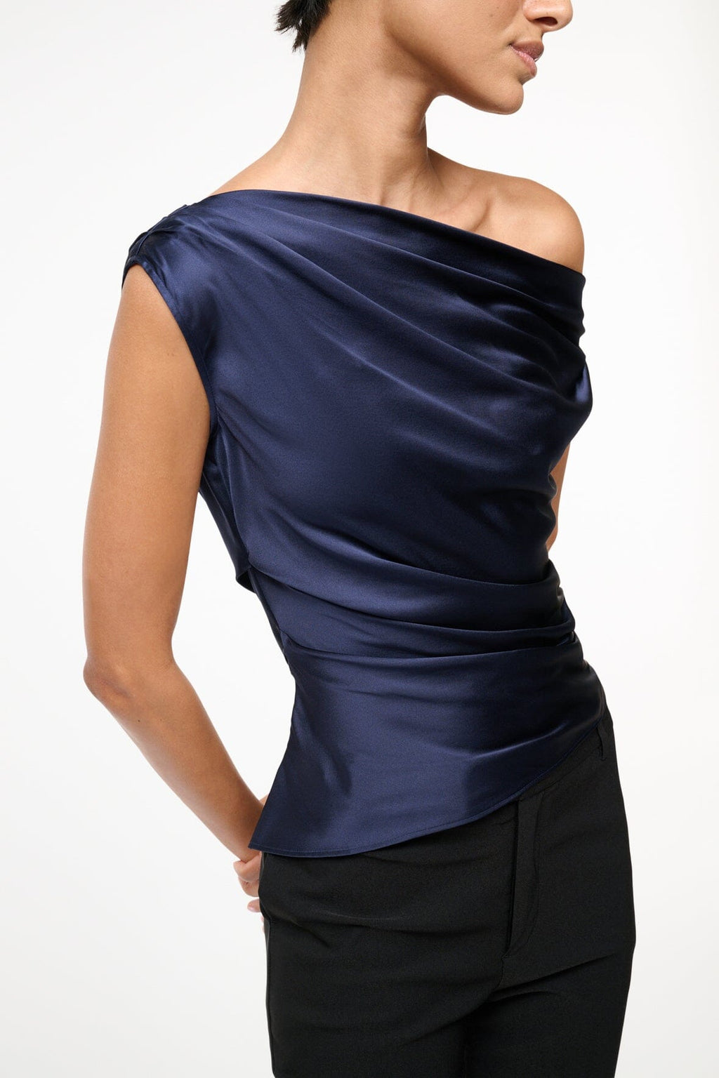 PHARE SILK TOP | NAVY