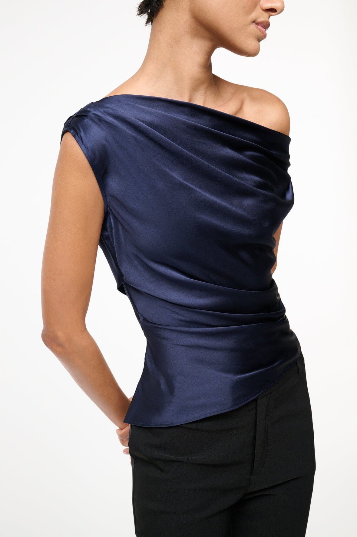 PHARE SILK TOP | NAVY