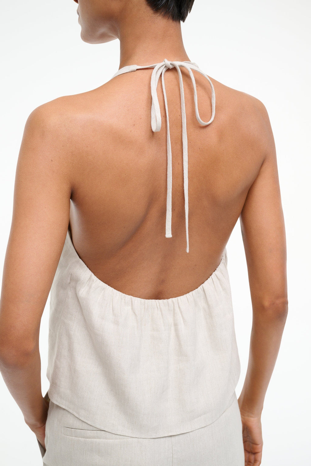 CORSO LINEN TOP | NATURAL