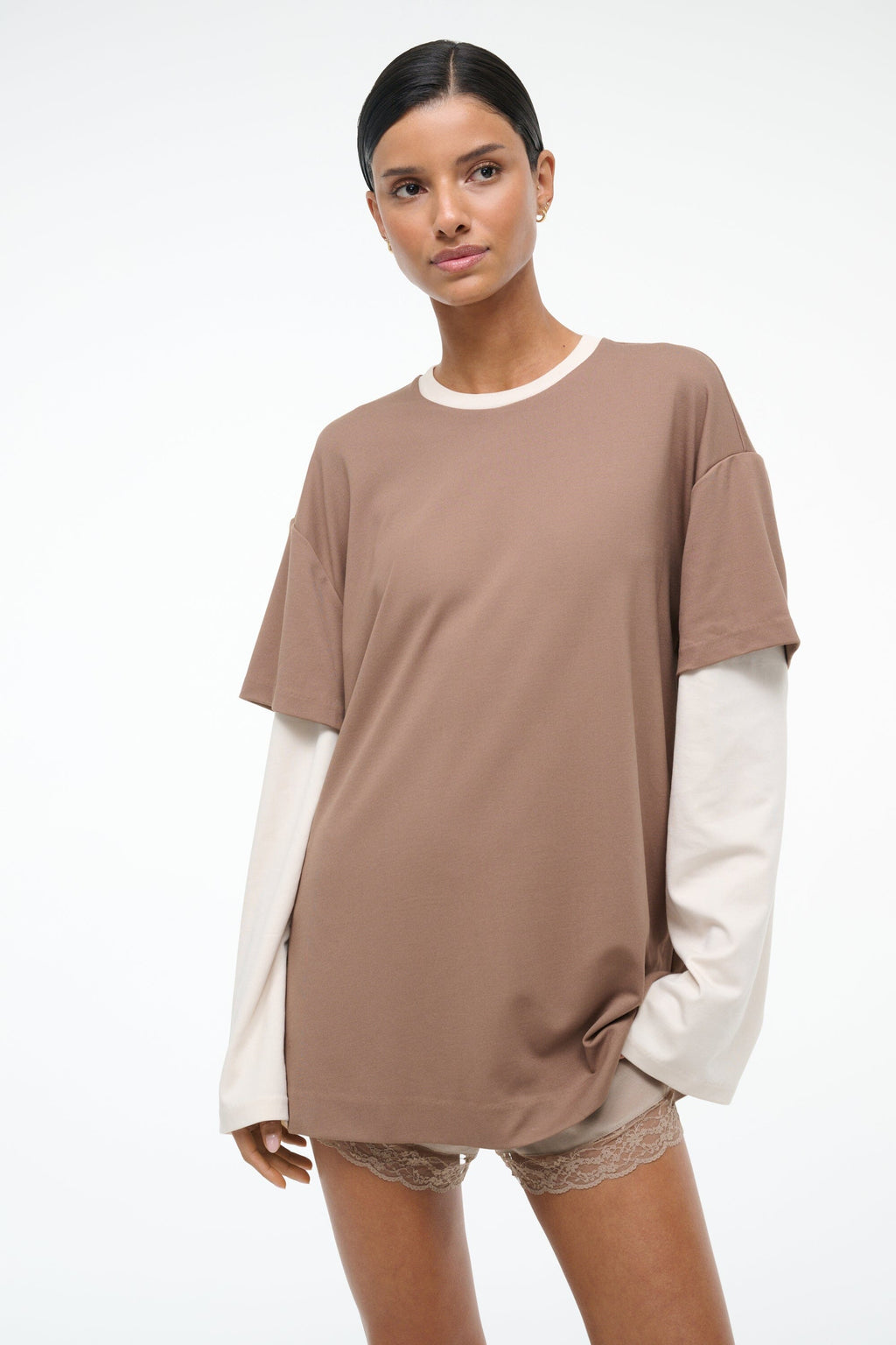 WILLIAM TEE | TAUPE ECRU