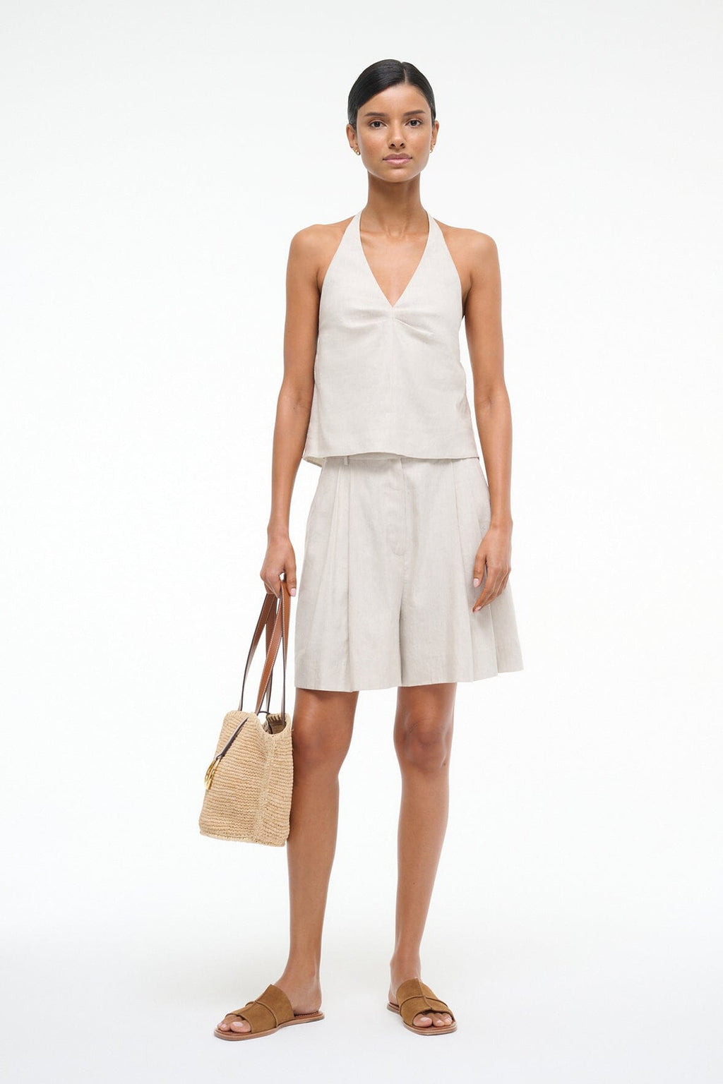 CORSO LINEN TOP | NATURAL