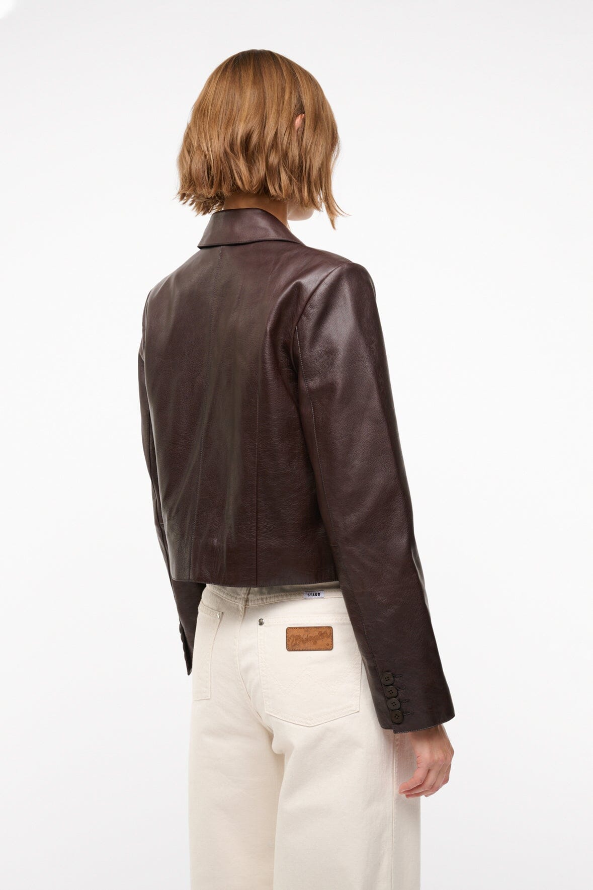 LEATHER MARINO JACKET | TIRAMISU
