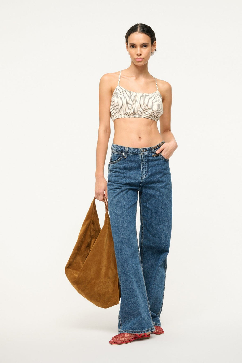 HAMMOCK TOP | IVORY DARK OAK MICRO STRIPE