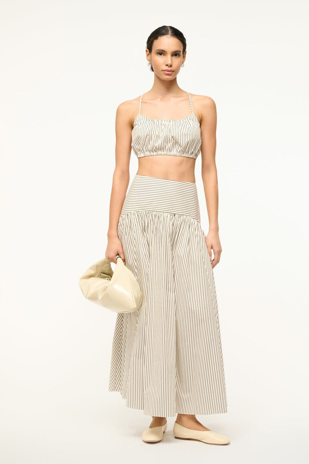 HAMMOCK TOP | IVORY DARK OAK MICRO STRIPE