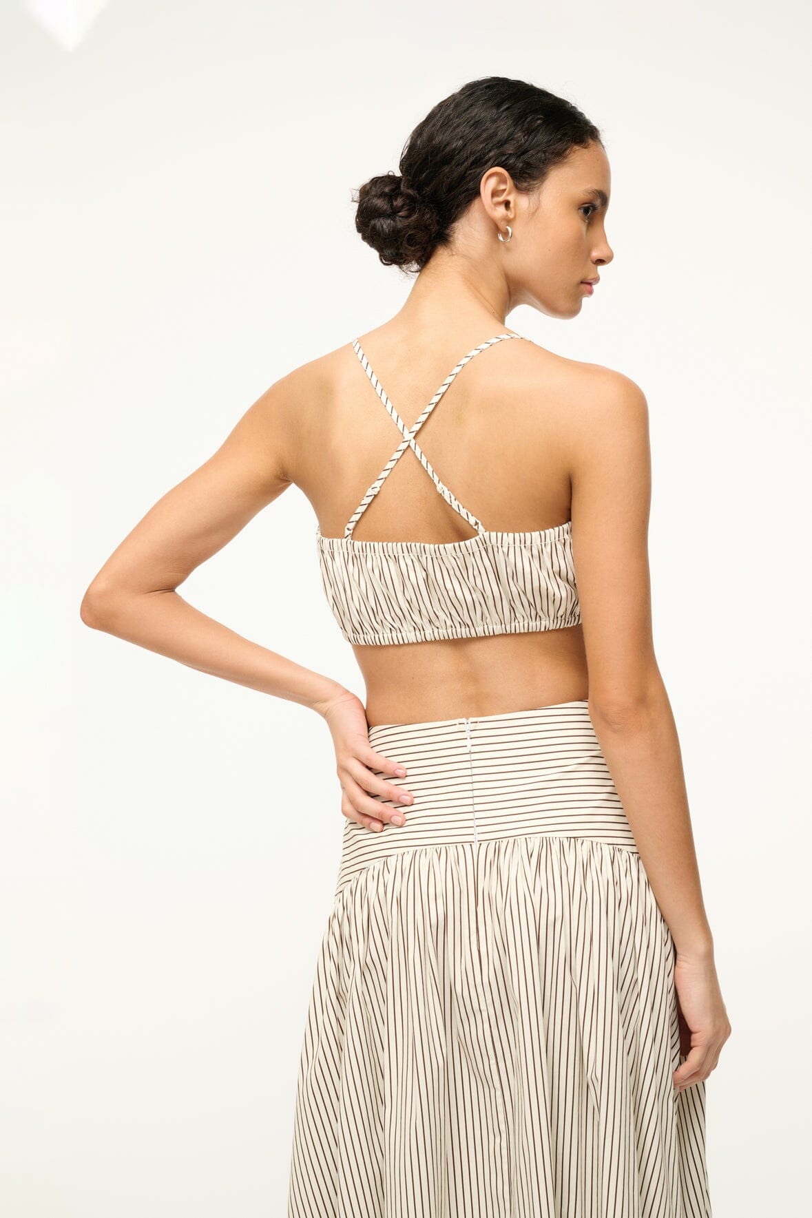 HAMMOCK TOP | IVORY DARK OAK MICRO STRIPE