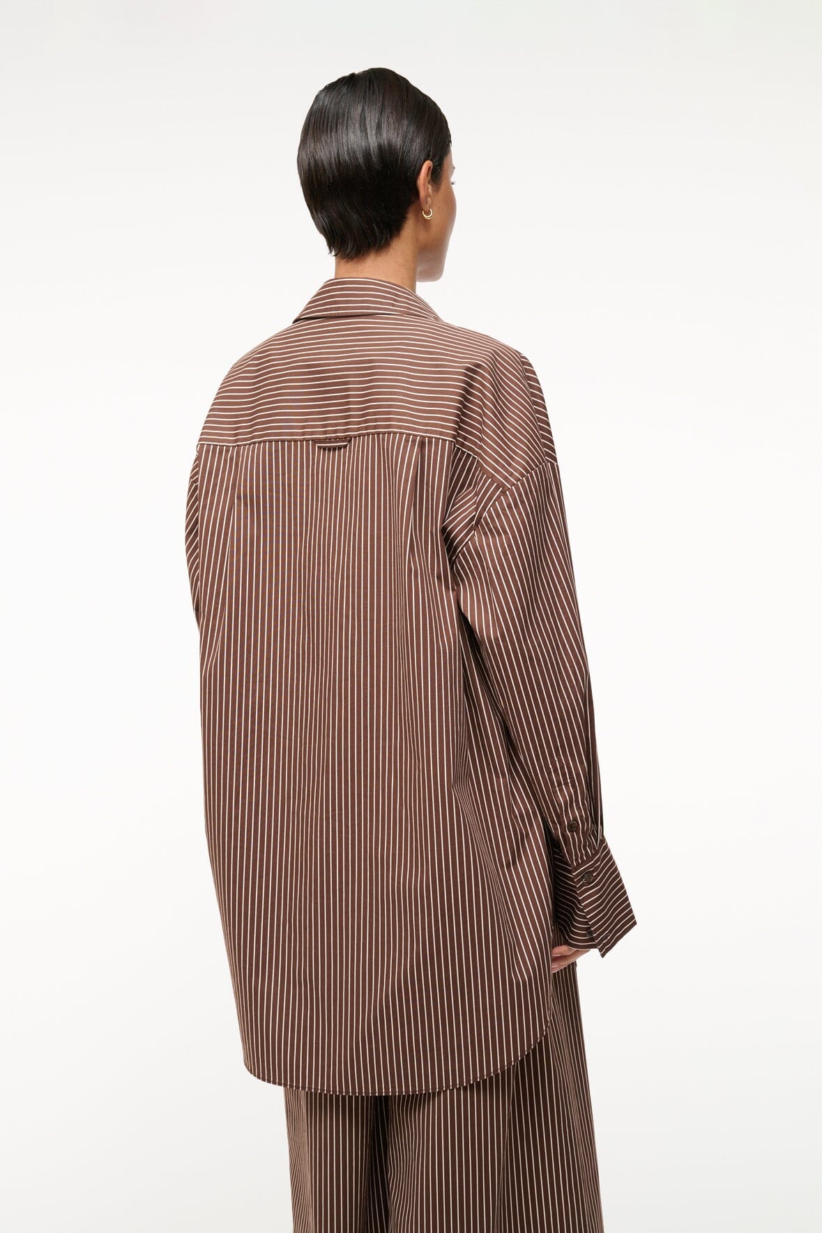 SANDBAR TOP | DARK OAK MICRO STRIPE