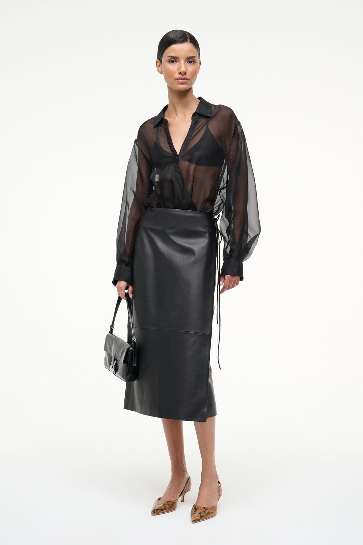 EVE SILK BODYSUIT | BLACK