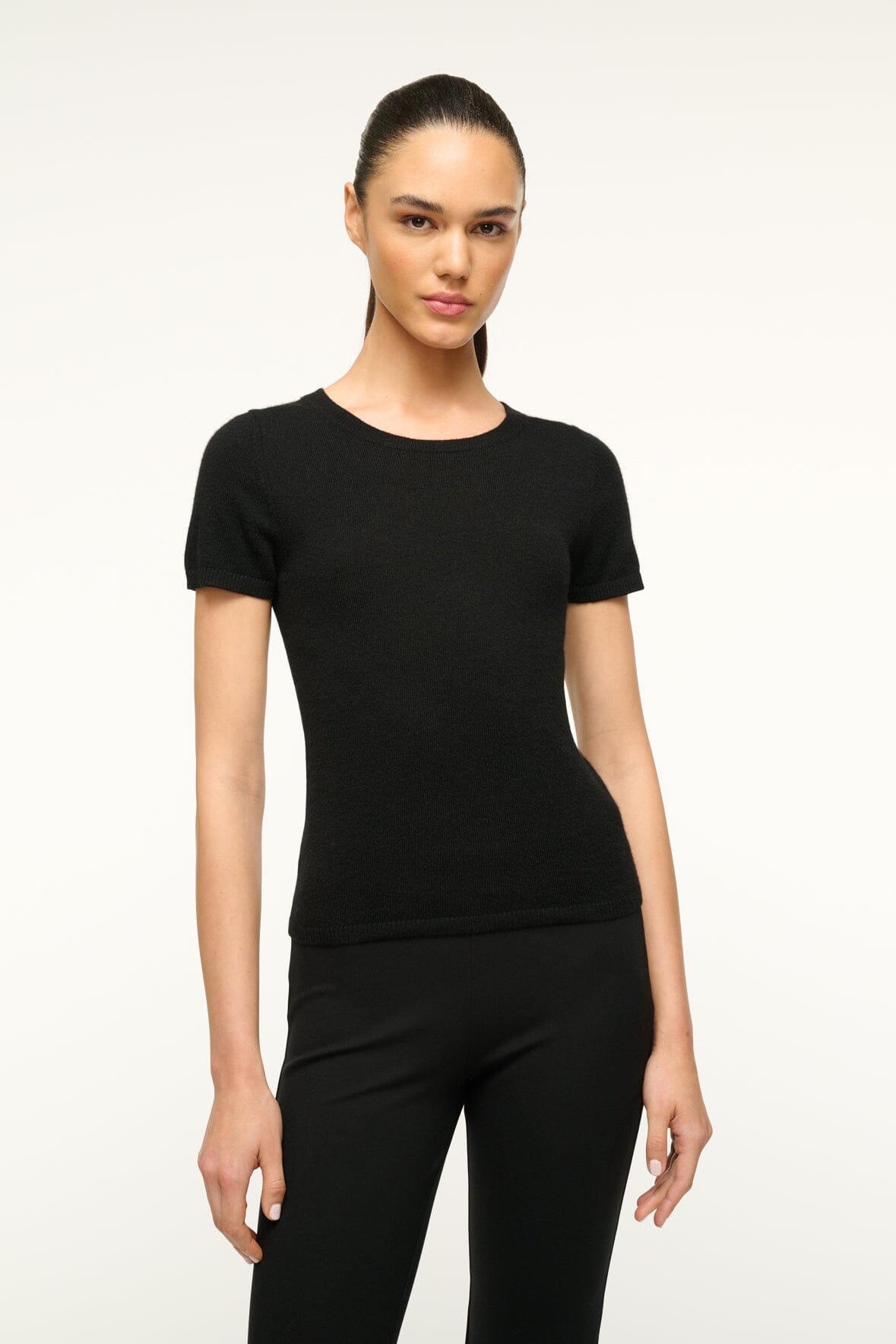 EASY CASHMERE TEE | BLACK
