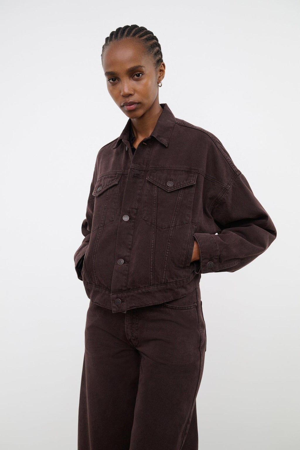 GLEN DENIM JACKET | EARTH