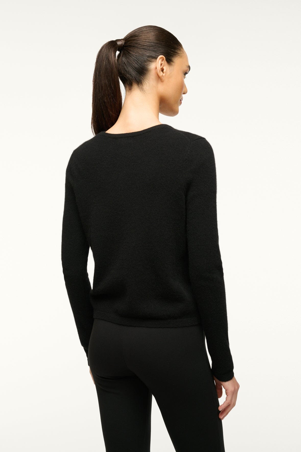 MIDNIGHT CASHMERE CARDIGAN | BLACK