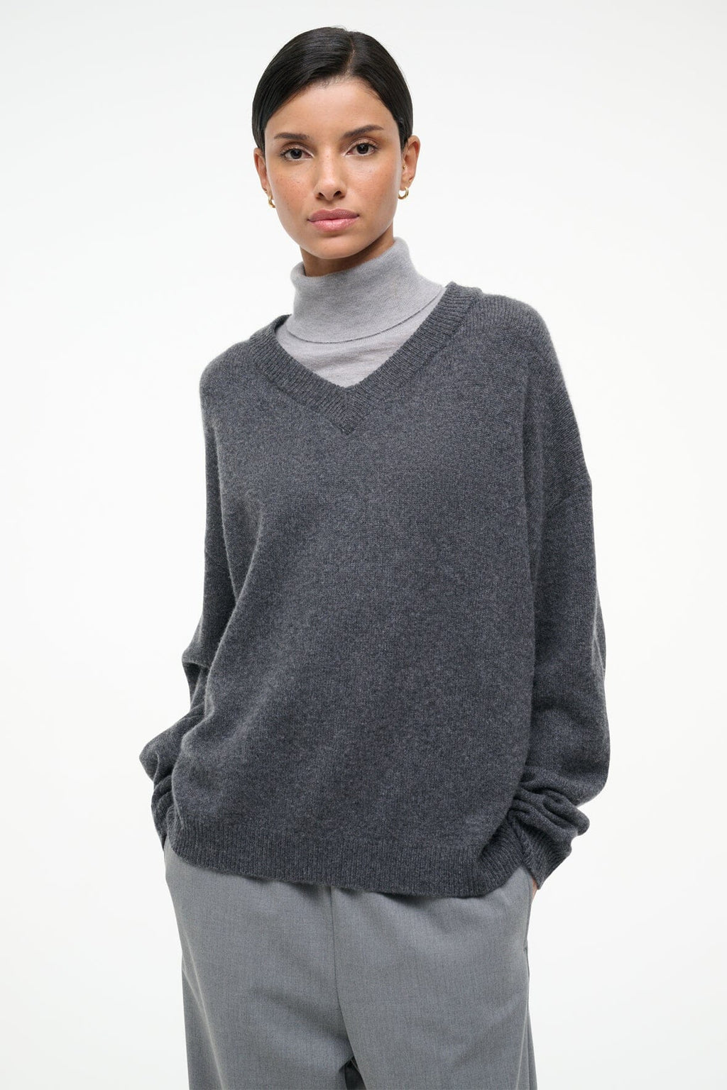 DORIS CASHMERE SWEATER | CHARCOAL