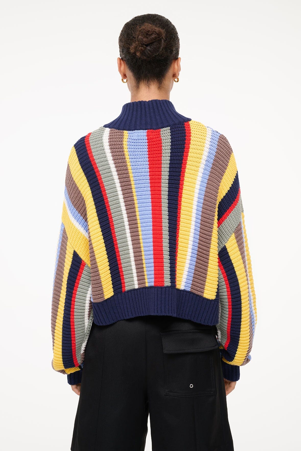 CROPPED HAMPTON SWEATER | MARKET STRIPE