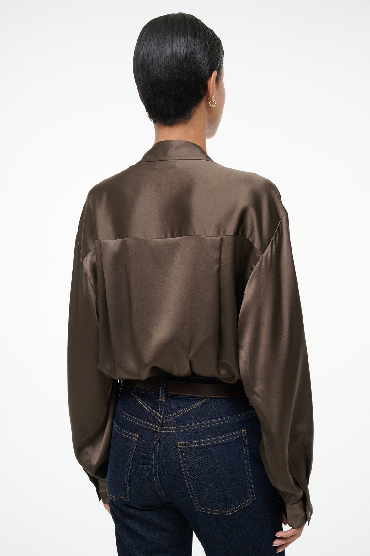 EVE SILK BODYSUIT | TAUPE