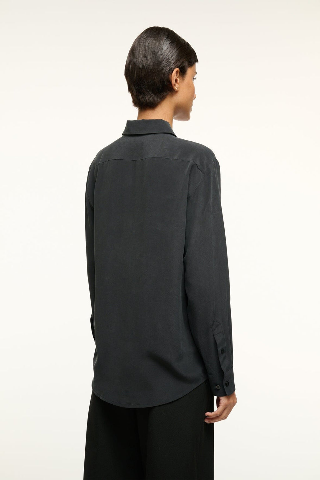 ROXBURY SILK SHIRT | BLACK
