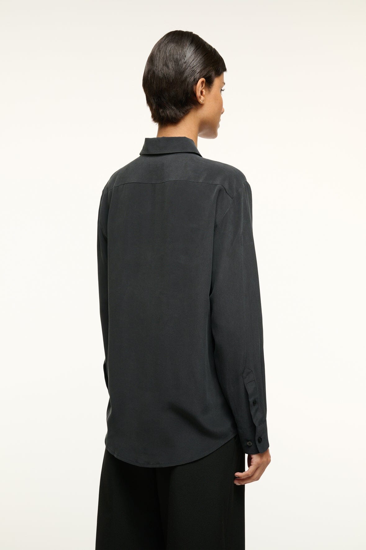 ROXBURY SILK SHIRT | BLACK