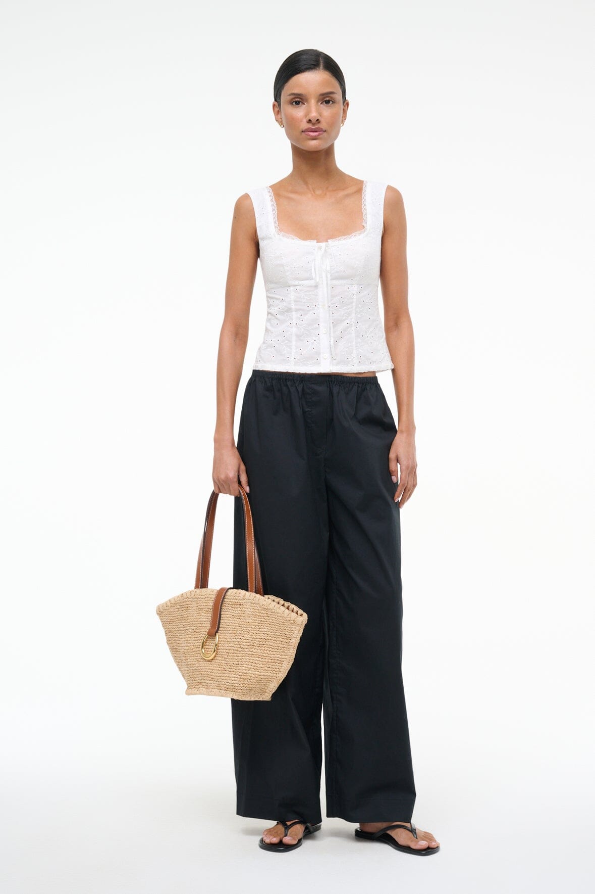 LOU TOP | WHITE EYELET