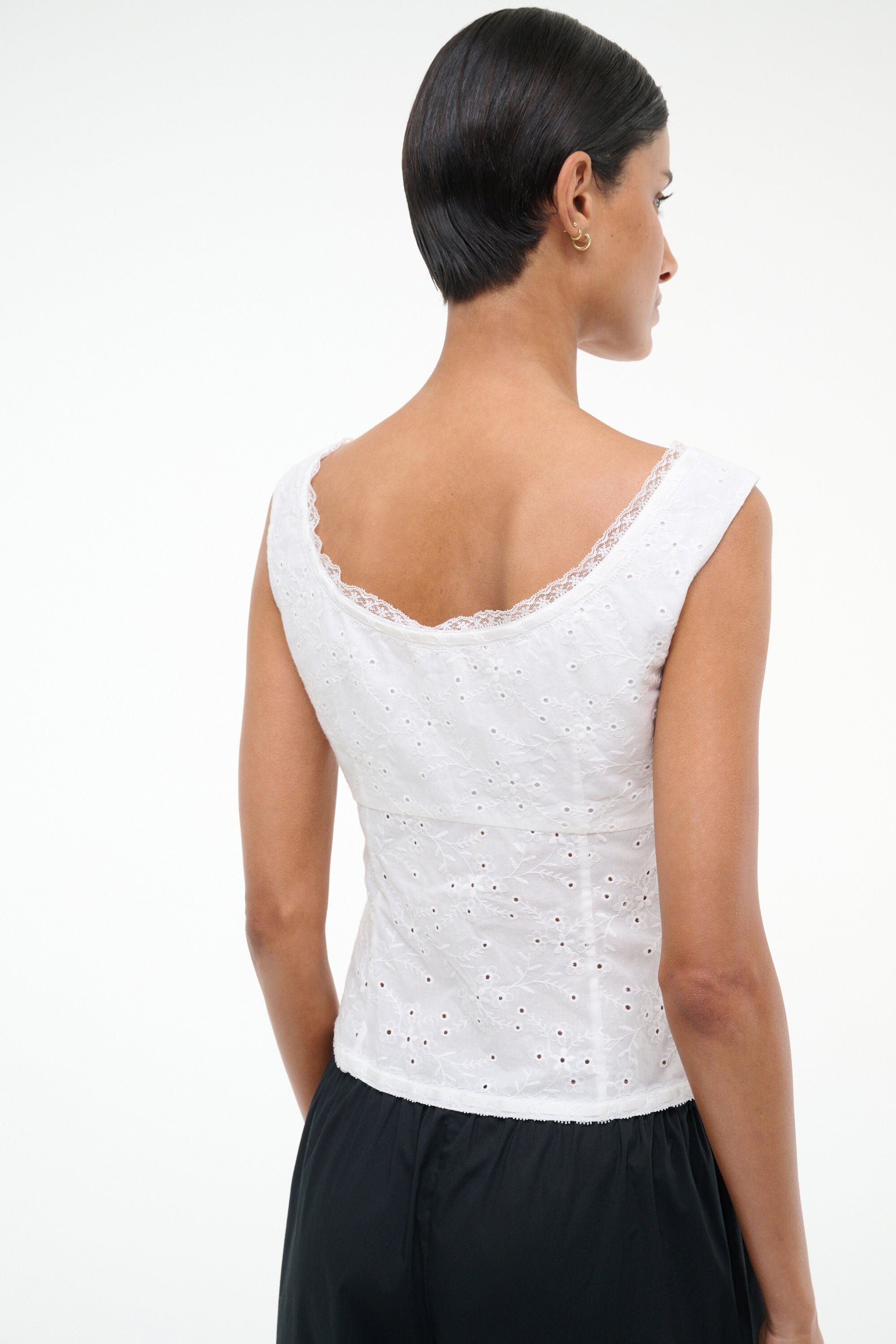 LOU TOP | WHITE EYELET