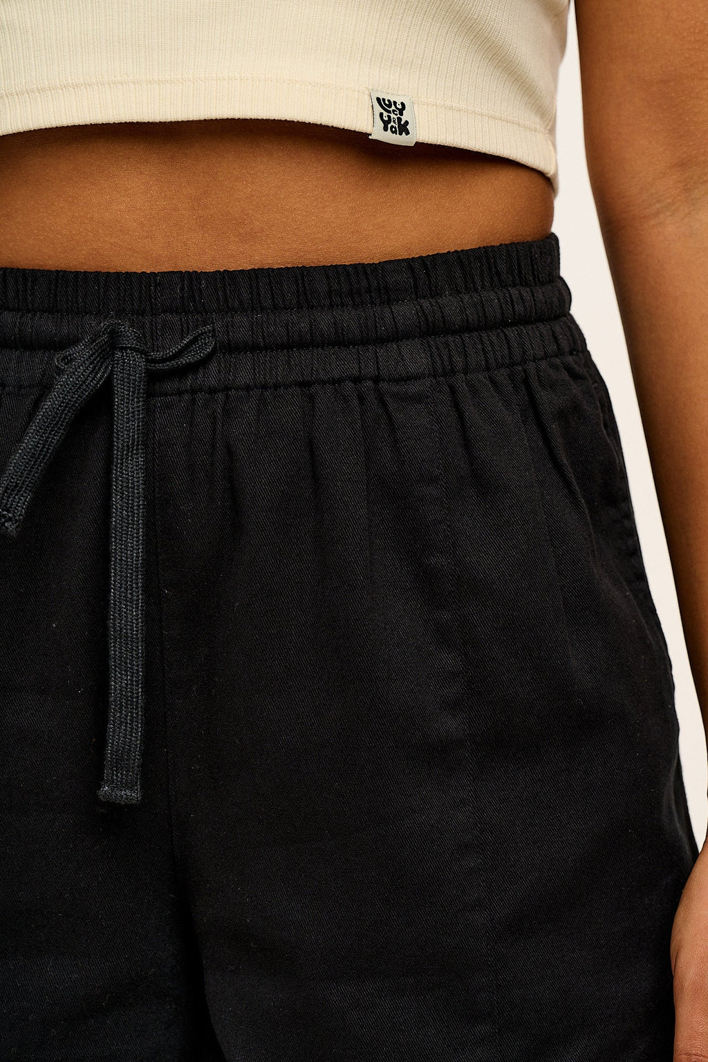 Charlie - Cotton Shorts in Black