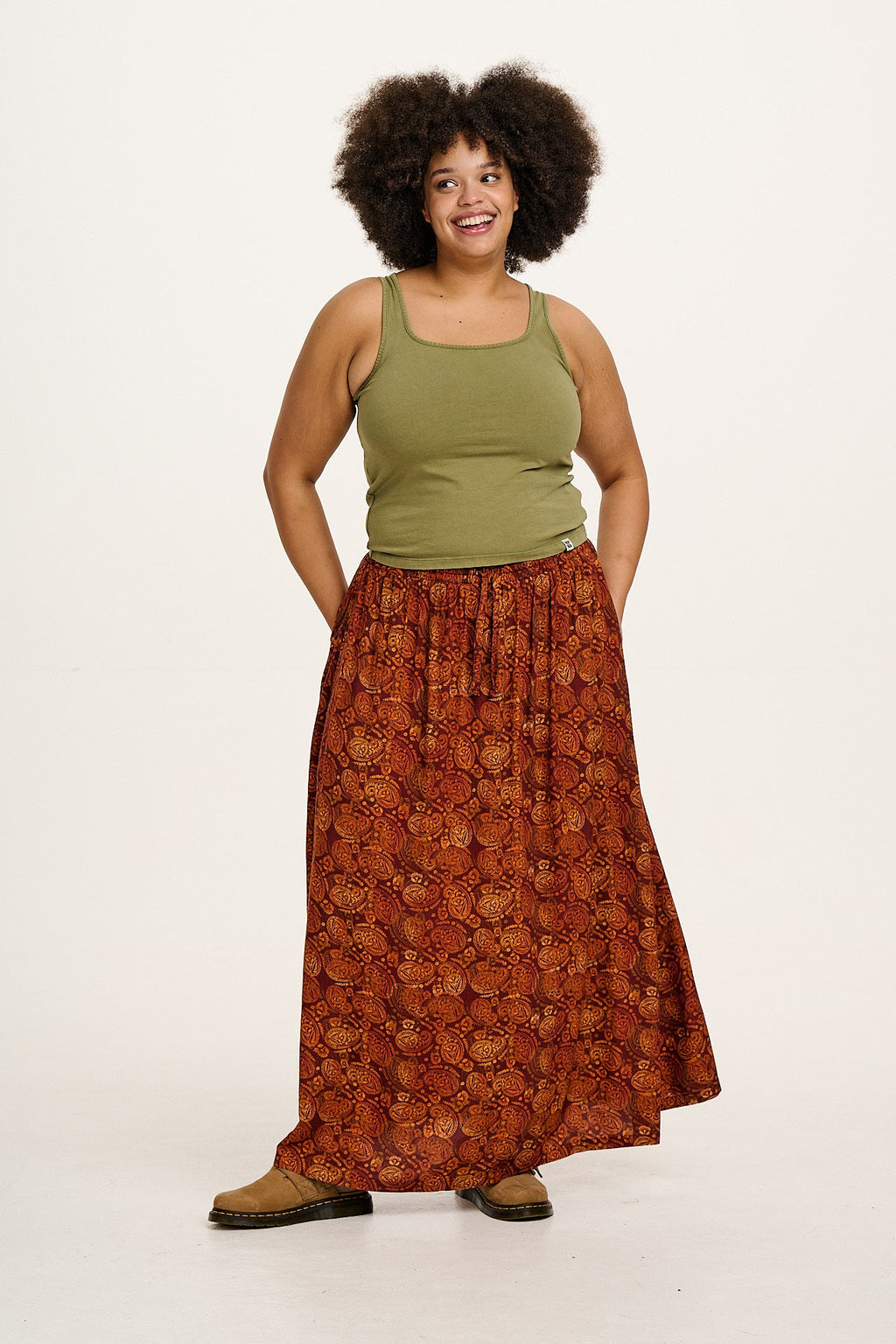 Jett - Vest Top in Herb Garden Green