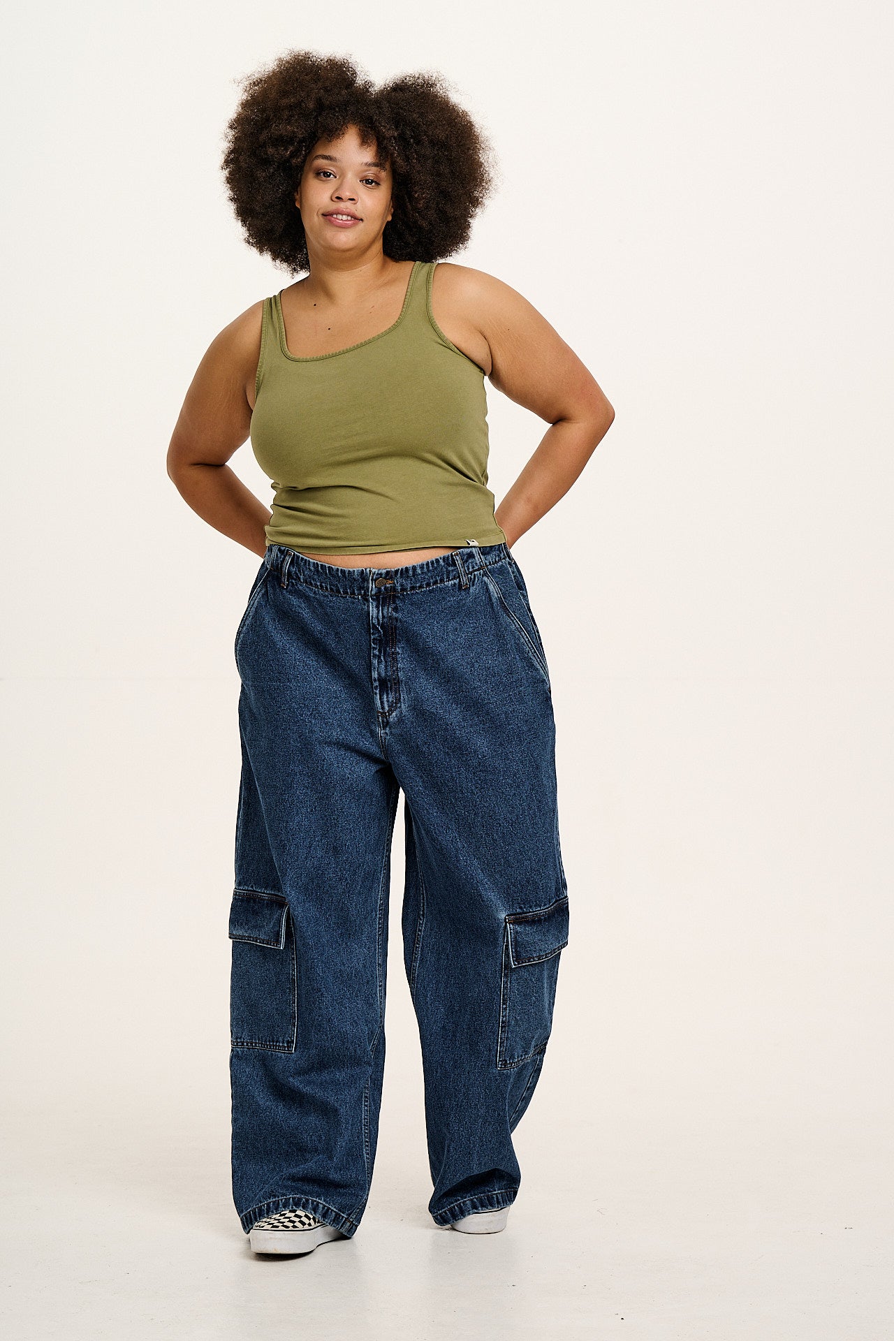 Jett - Vest Top in Herb Garden Green