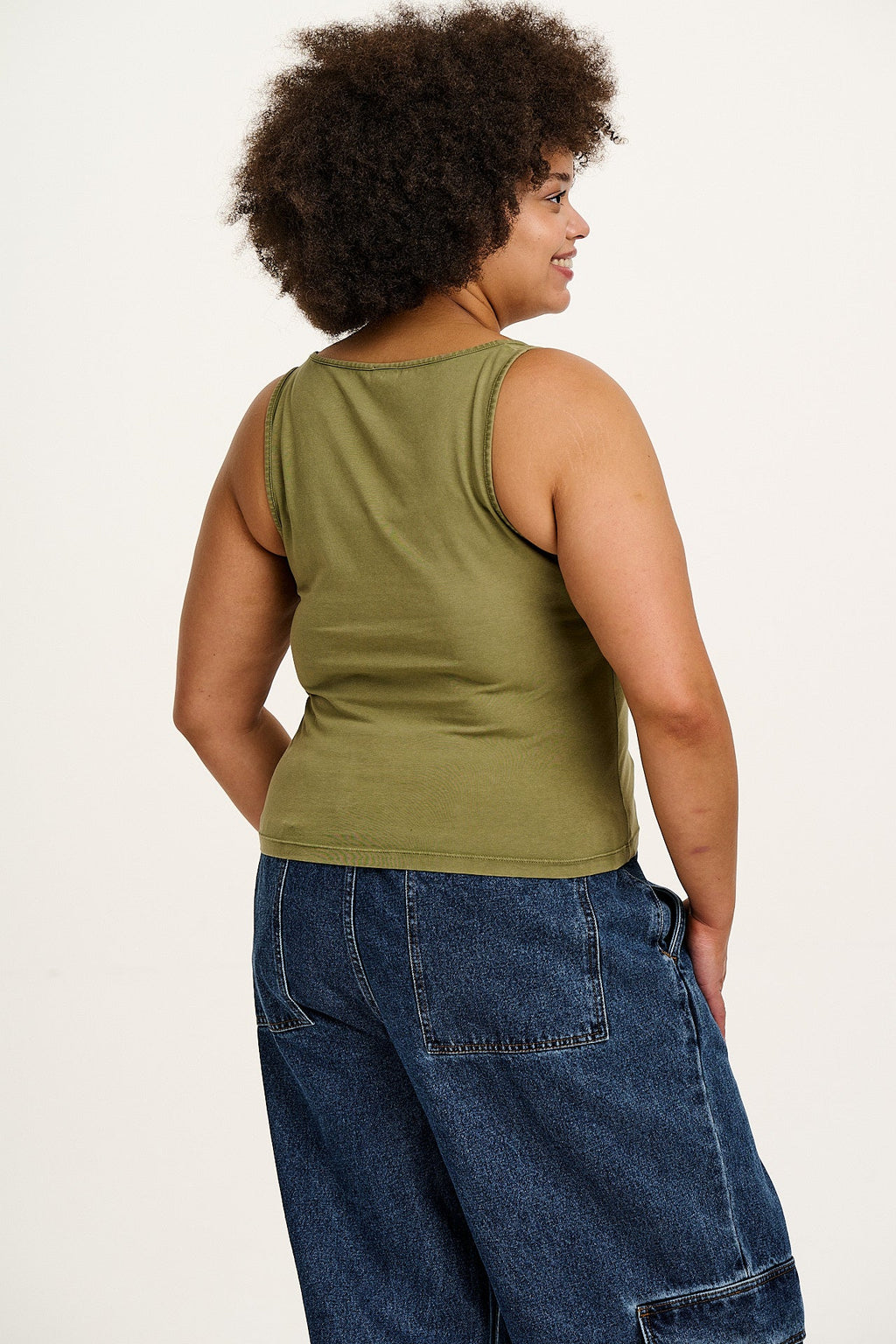 Jett - Vest Top in Herb Garden Green