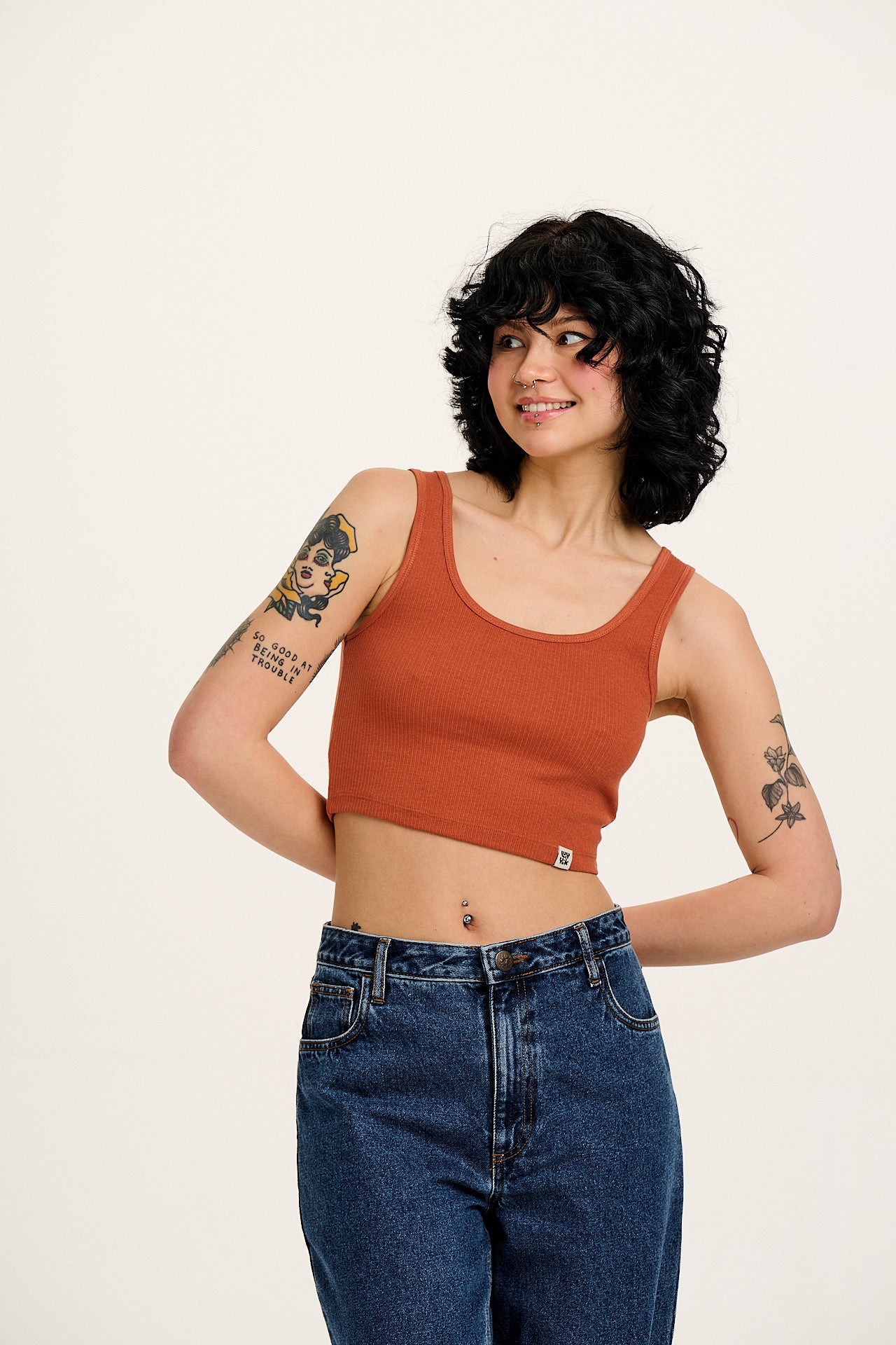 Josy - Vest Top in Terracotta