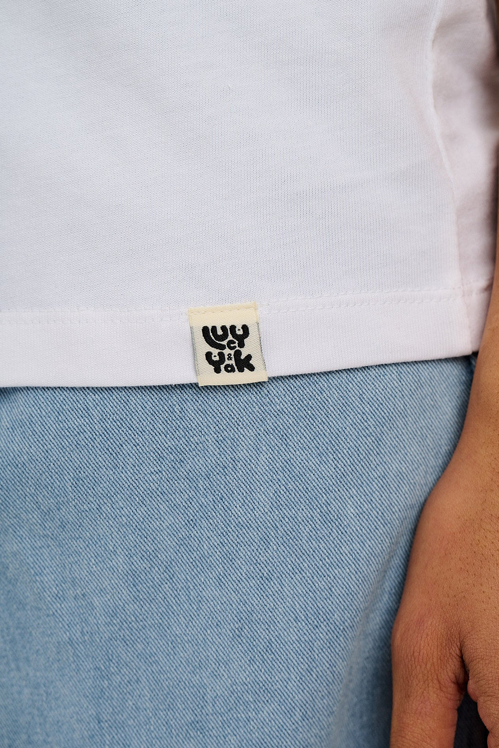 Denver - Cotton Tee in White