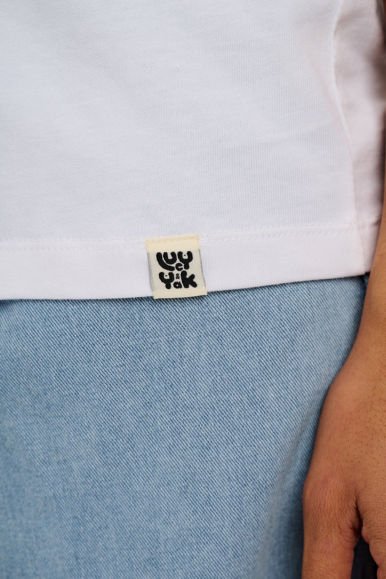 Denver - Cotton Tee in White