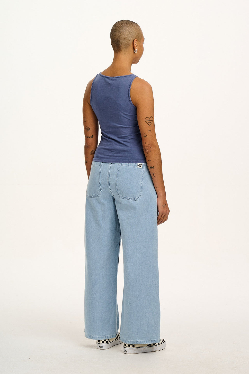 Jett - Vest Top in Vintage Indigo