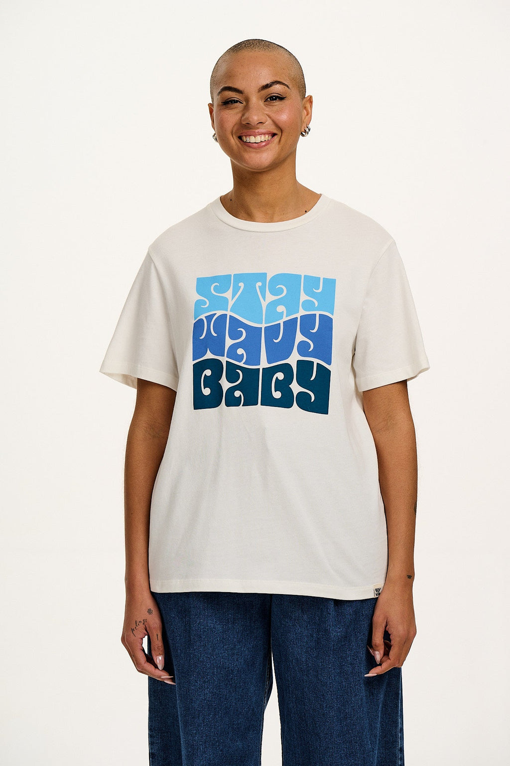 Denver - Cotton Tee in Stay Wavy Print