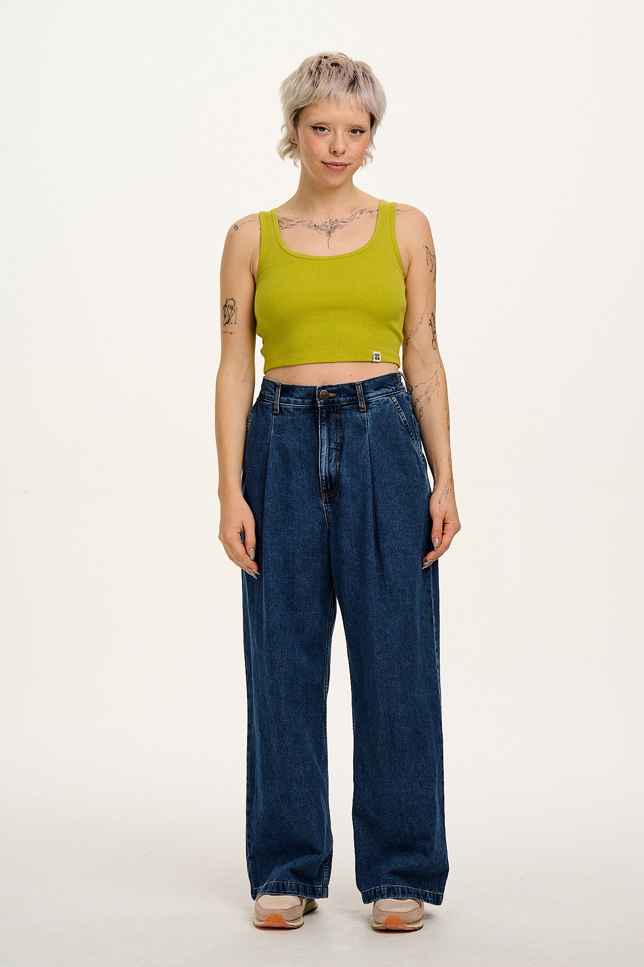 Josy - Vest Top in Apple Green