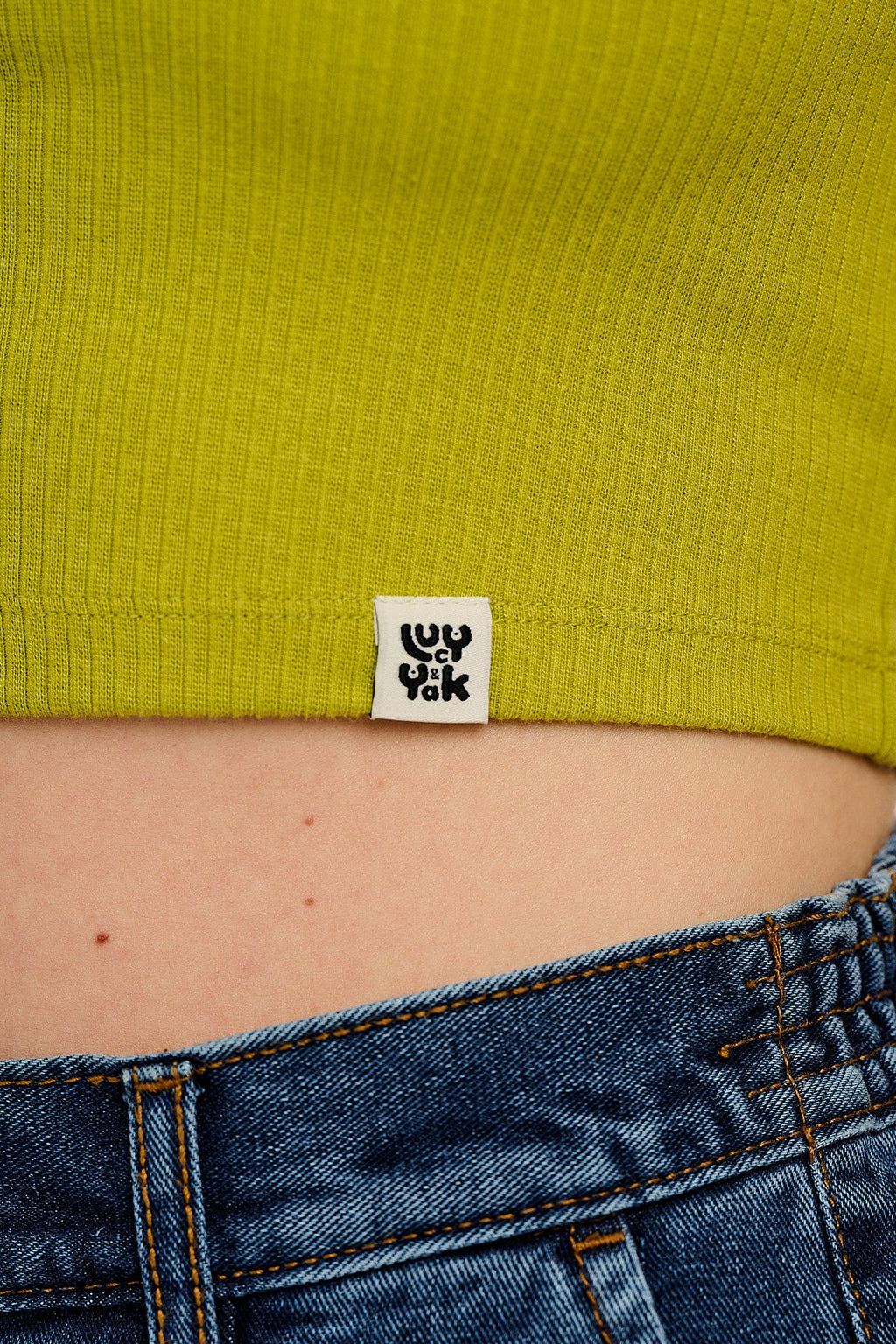 Josy - Vest Top in Apple Green