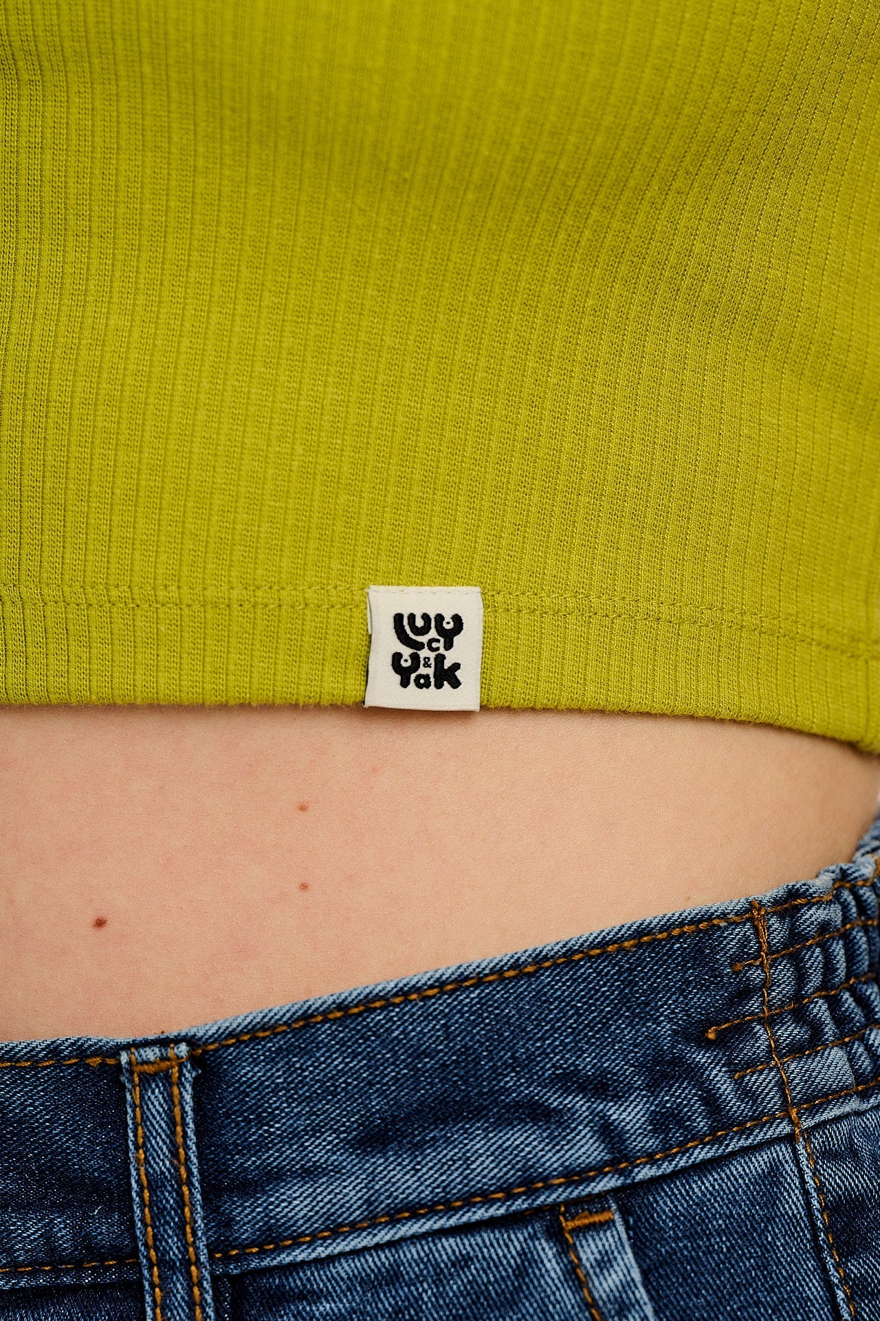 Josy - Vest Top in Apple Green