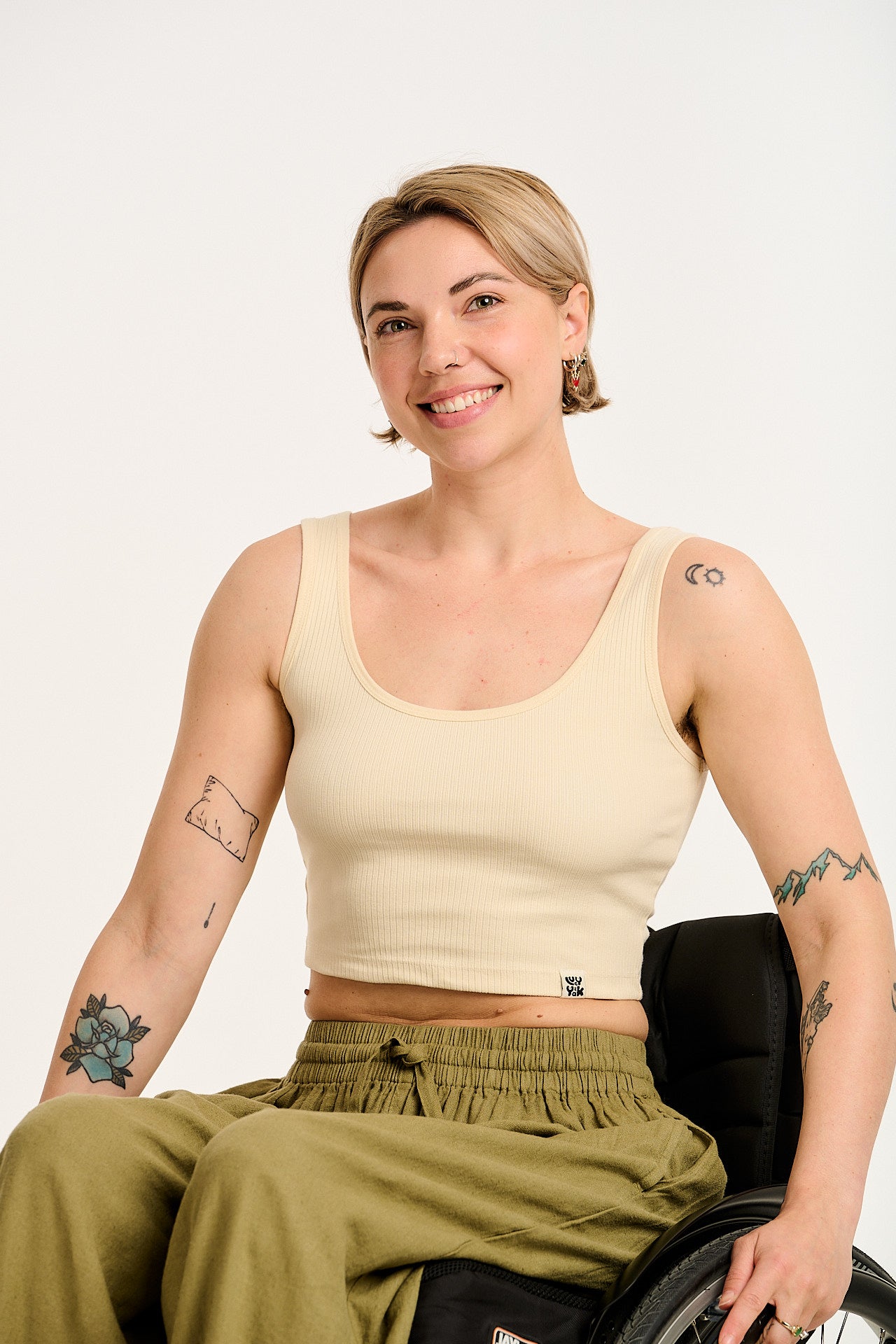 Josy - Vest Top in Ecru