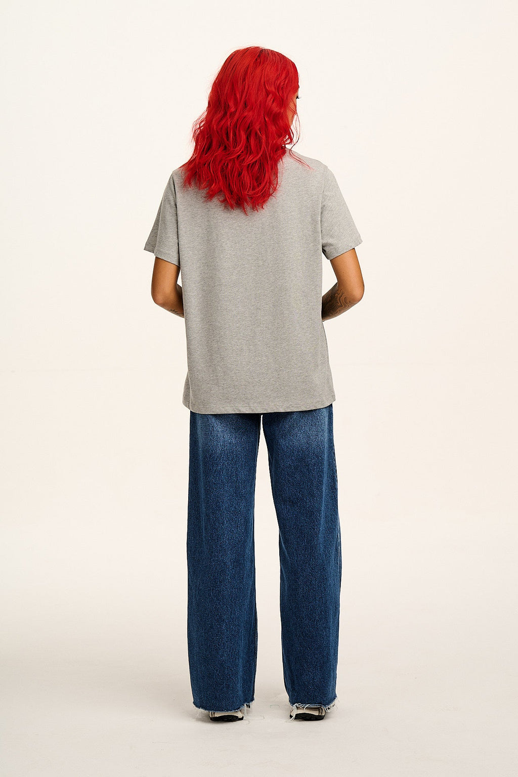 Denver - Cotton Tee in Grey Marl