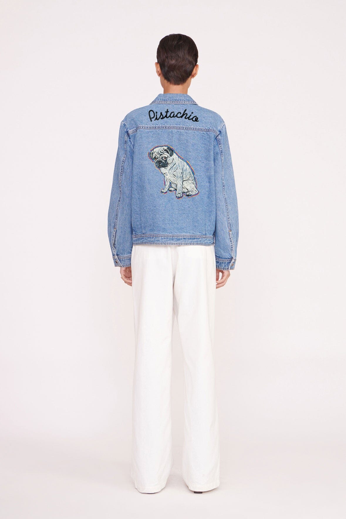 CUSTOM STAUD x C.BONZ OVERSIZED RYAN DENIM JACKET | MEDIUM WASH