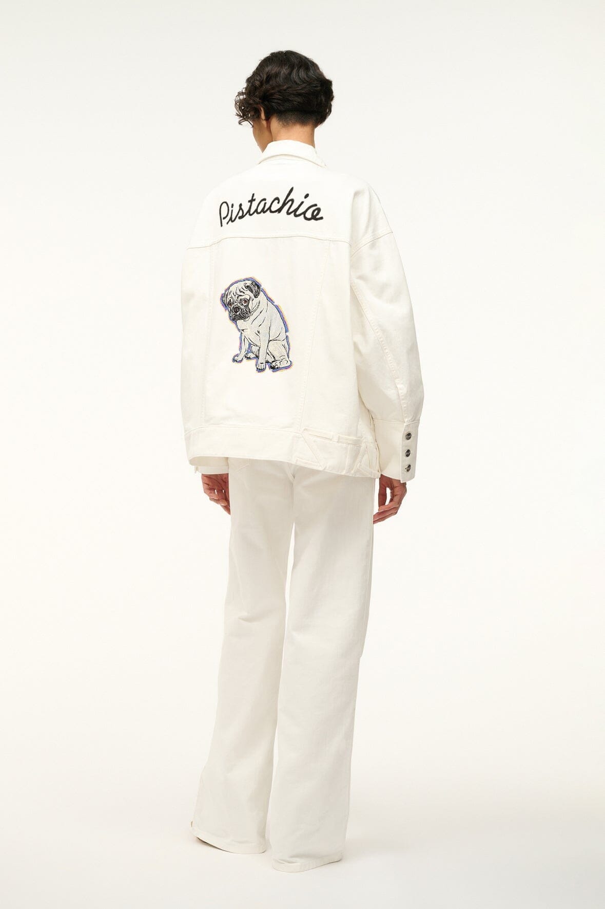 CUSTOM STAUD x C.BONZ THE BIGGEST JEAN JACKET | WHITE