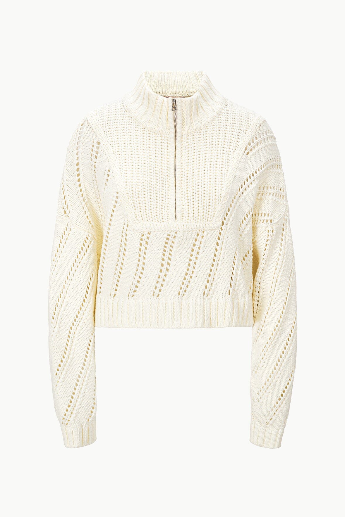 CROPPED HAMPTON SWEATER | IVORY