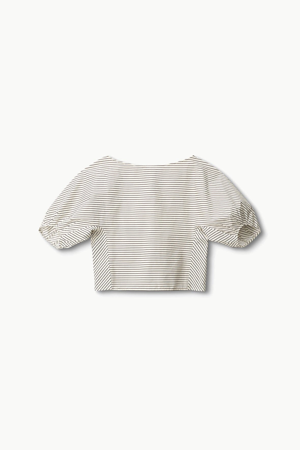 DIDI TOP | IVORY DARK OAK MICRO STRIPE