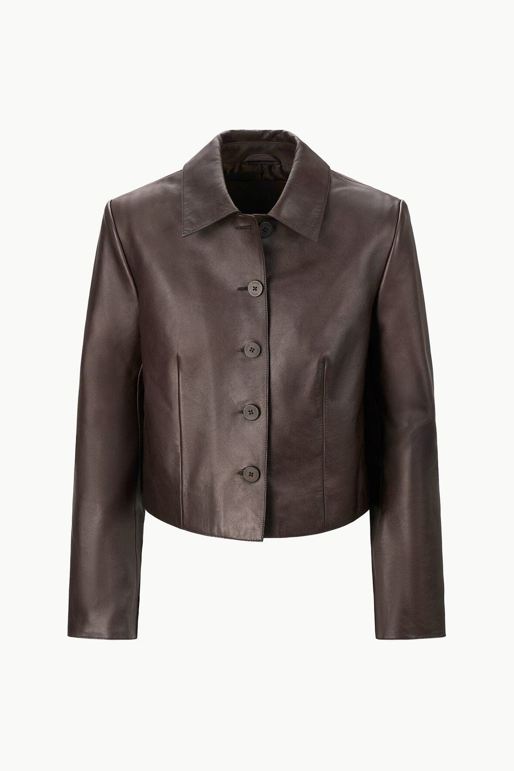 LEATHER MARINO JACKET | TIRAMISU