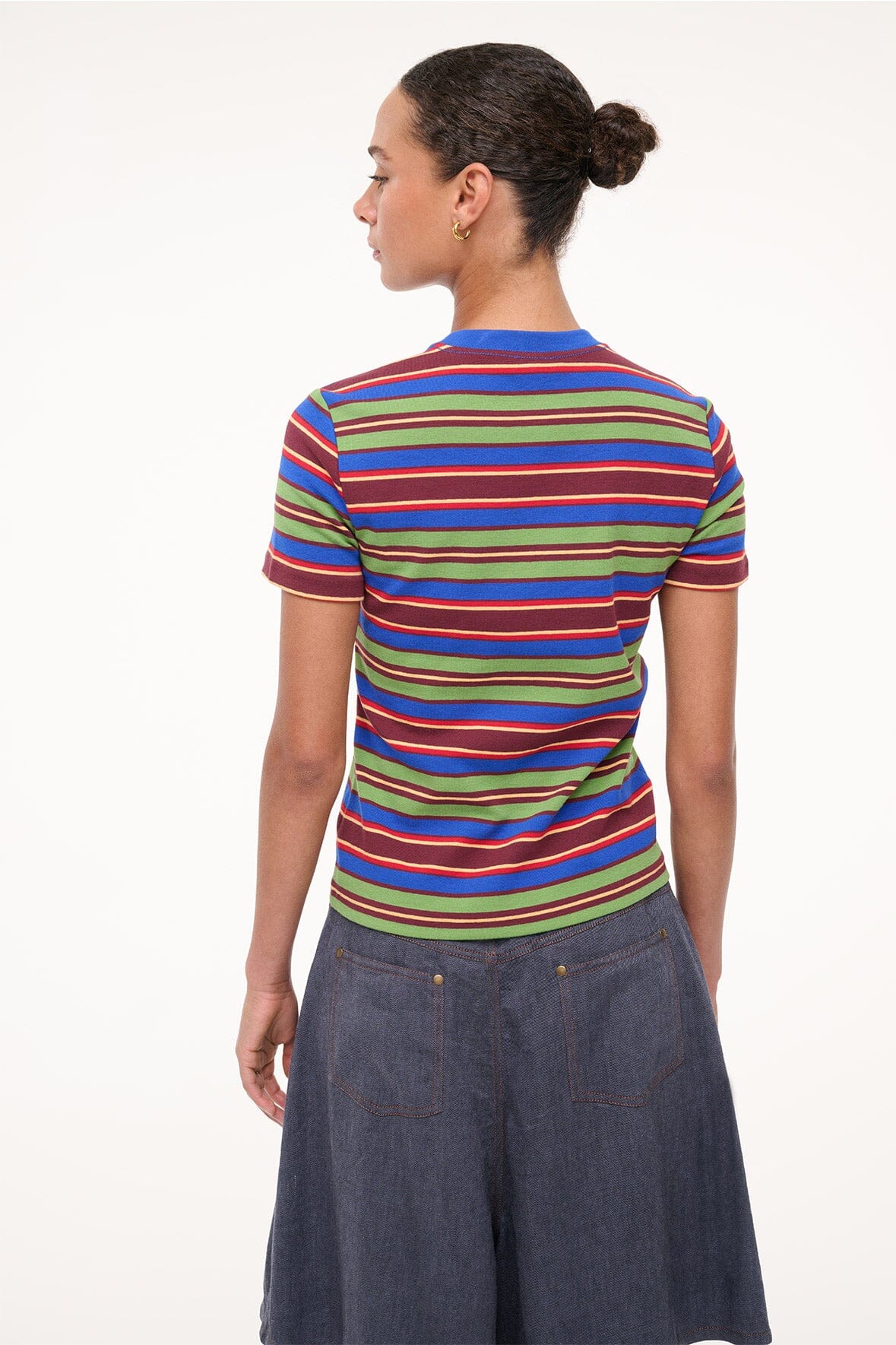 WEEKEND CREW TEE | SPECTRUM STRIPE